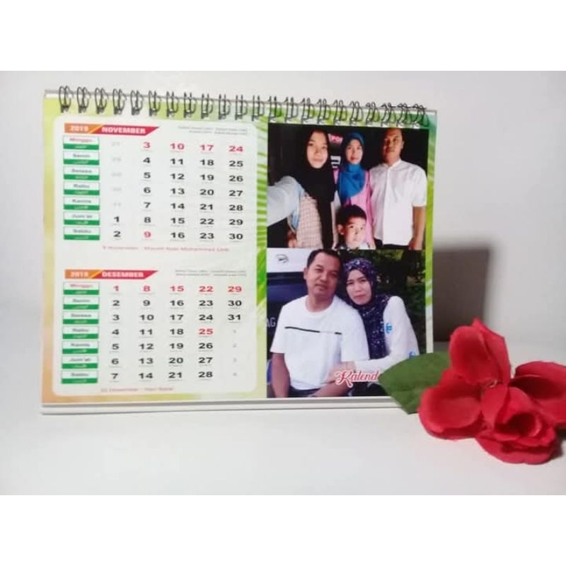 

RINNIE'S Kalender Meja Kalender Duduk uk A5 Custom Foto 6 lembar
