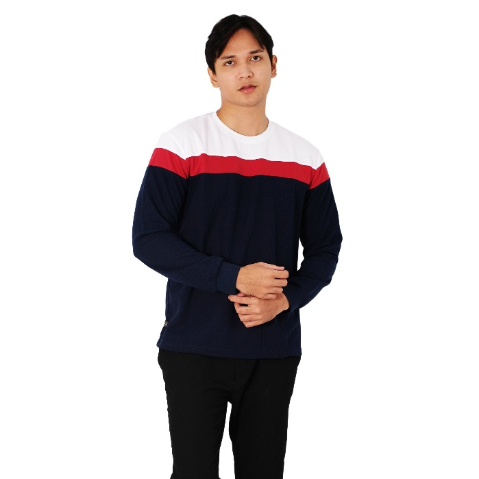 Poshboy Kirin Kaos Navy Lengan Panjang Pria - Long Sleeves kualitas Premium Garansi 100% Original