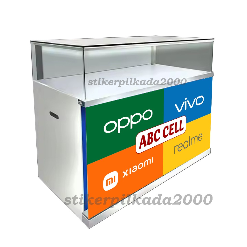 

STIKER VINYL TEMPELAN ETALASE MERK HP CAMPUR ( CUSTOM NAMA KONTER )