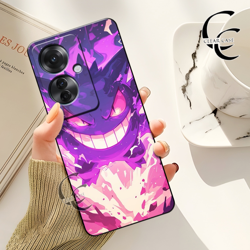 CLEARCASE - Softcase HP Oppo Reno 11F Terbaru Case Fashion Motif Purple Case Tahan Banting Cover Bel