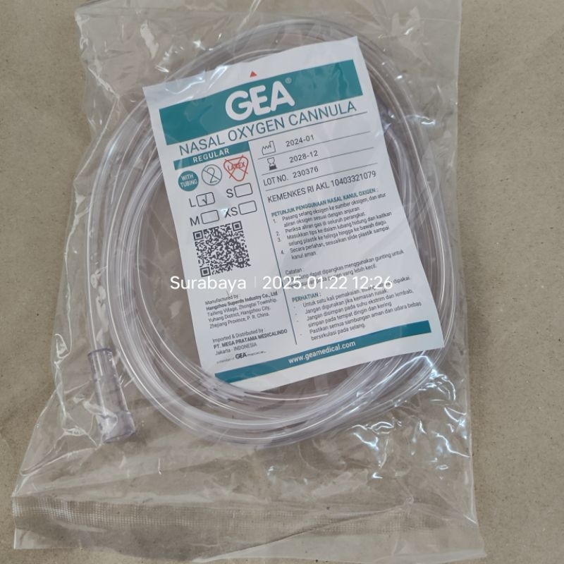 Nasal Oxygen Cannula Nasal Canula Nasal Canul Selang Oksigen