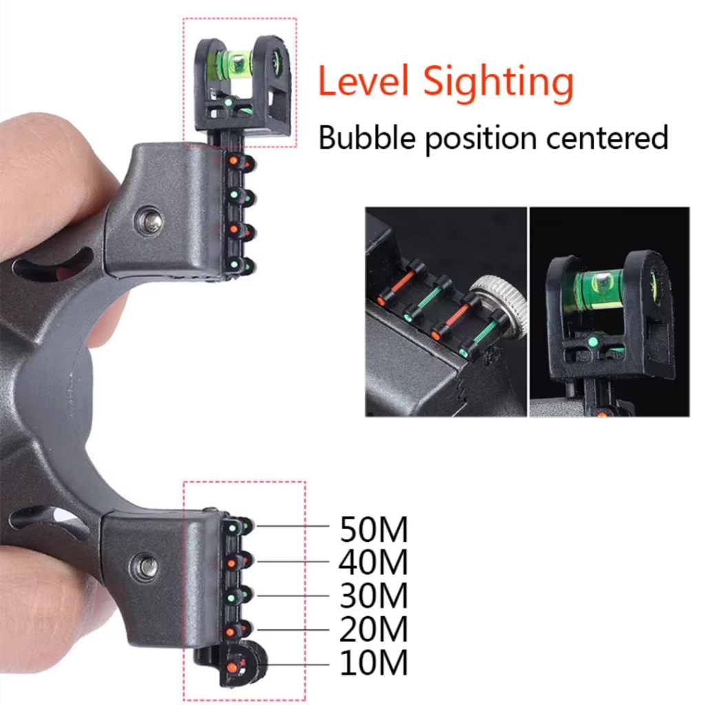 Big Power Ketapel Tactical Slingshot Laser Sight Rubber Band Bonus 100 Steel Ball