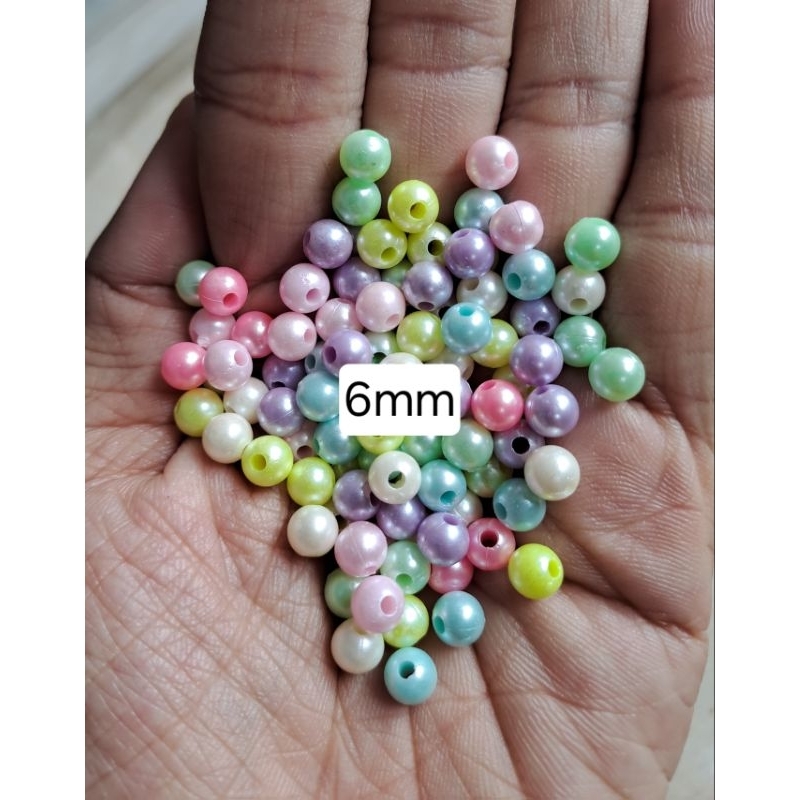 mute mutiara bulat 6mm ecer 50gram(a)