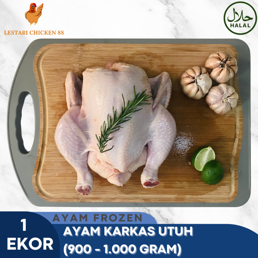 

Karkas Ayam Broiler 1 ekor (900 - 1.000 gram / ekor)