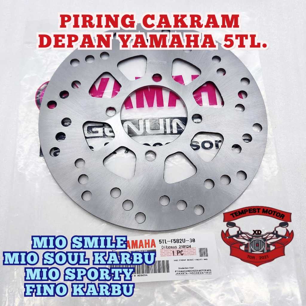 PIRING CAKRAM MIO SPORTY PIRING CAKRAM DEPAN YAMAHA 5TL PIRINGAN DISC CAKRAM MIO SMILE FINO KARBU