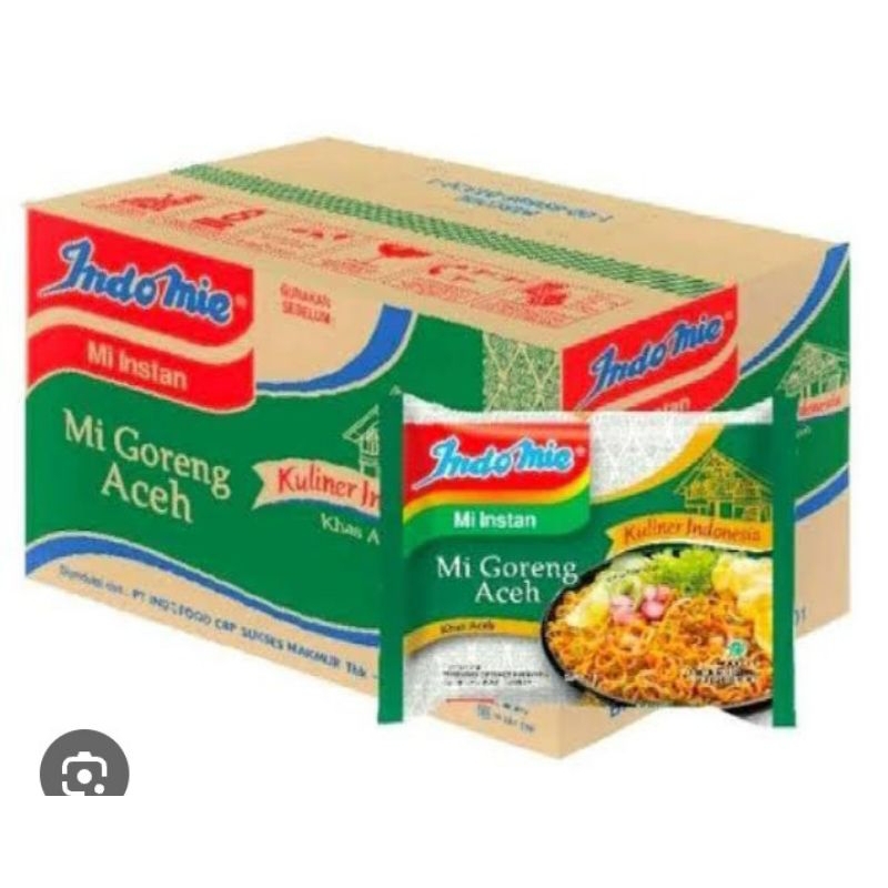 Mie instan INDOMIE GORENG ACEH/ RENDANG (1 KARTON)