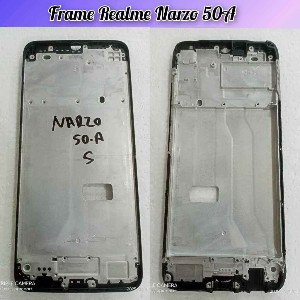 Middle Frame Lcd Realme Narzo 50A Bazel Tulang Dudukan Lcd Narzo 50A