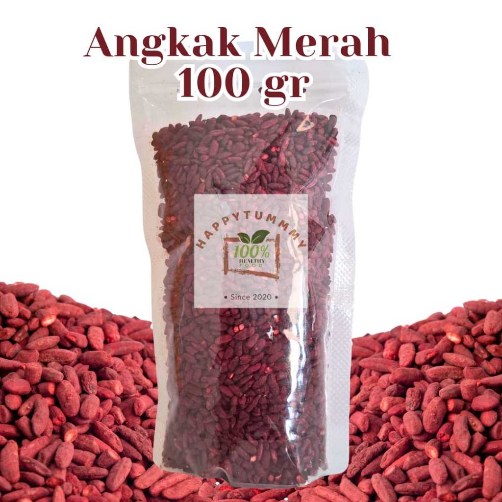 

HPT - Angkak Merah 100 gr Red Yeast Rice / Hong Qu Mi 100 Persen Premium Quality Beras Merah Cina