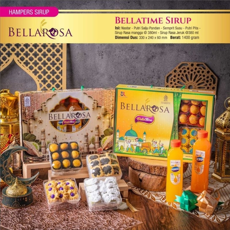 

Bellarosa Bellatime - Paketan kue lebaran plus sirup - Grosir kue kering