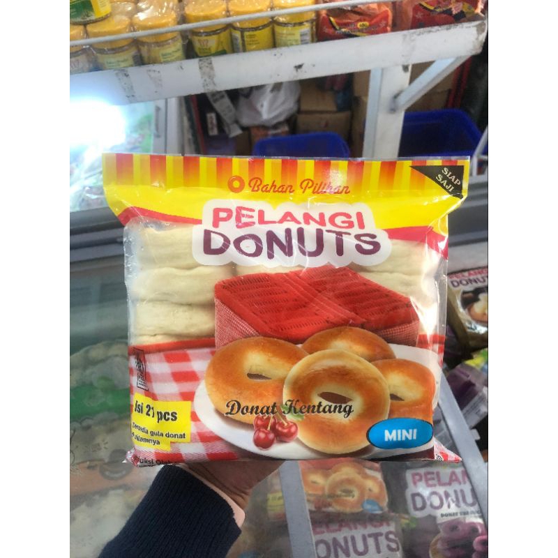 

Donat pelangi kentang mini