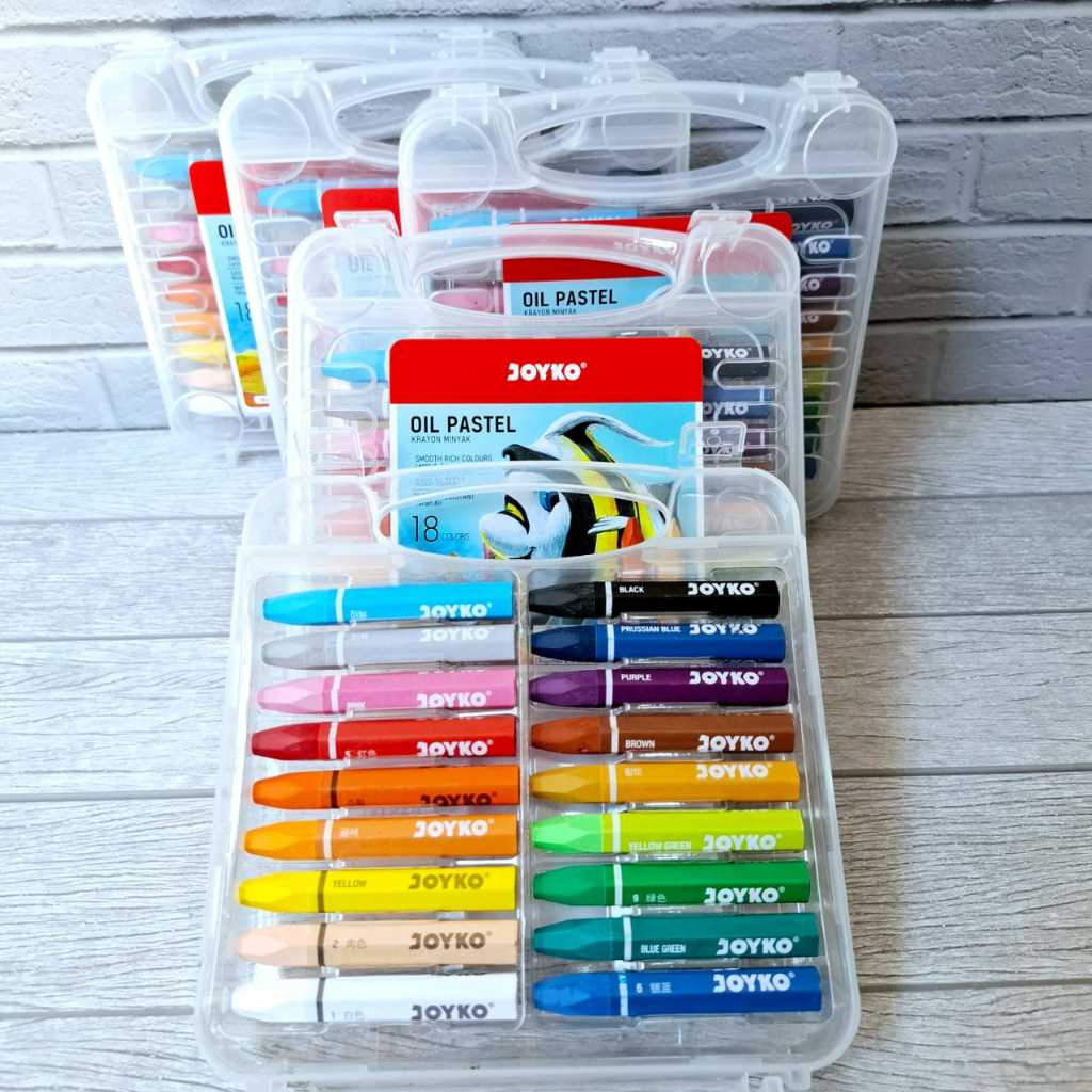 

SATU SET Oil Pastel Crayon Joyko / Titi 18 Warna