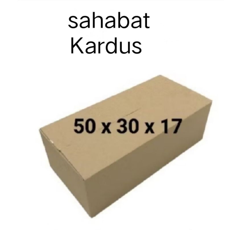 

kardus box Ukuran 50x30x17 cm single wall polos