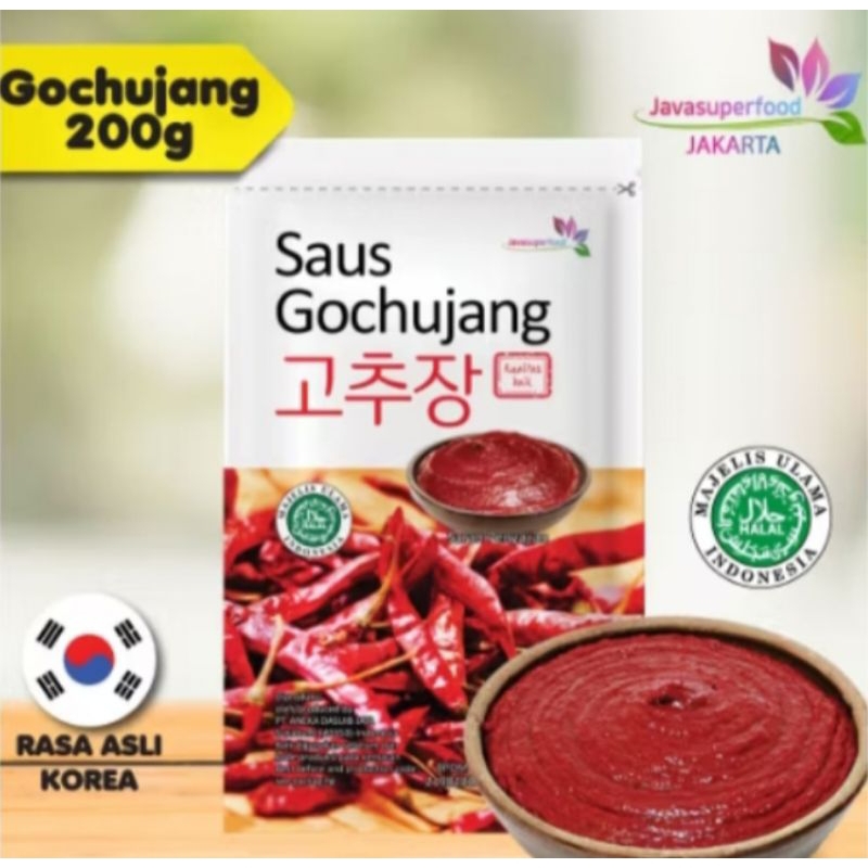 

Gochujang 200ml halal saus korea pasta cabe gochujang kimchi sauce topoki toppoki tteokbokki ..