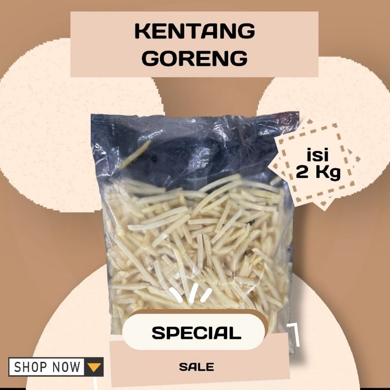 

kentang goreng beku/kentang goreng shoestring/kentang frozen/kentang frozen 2kg