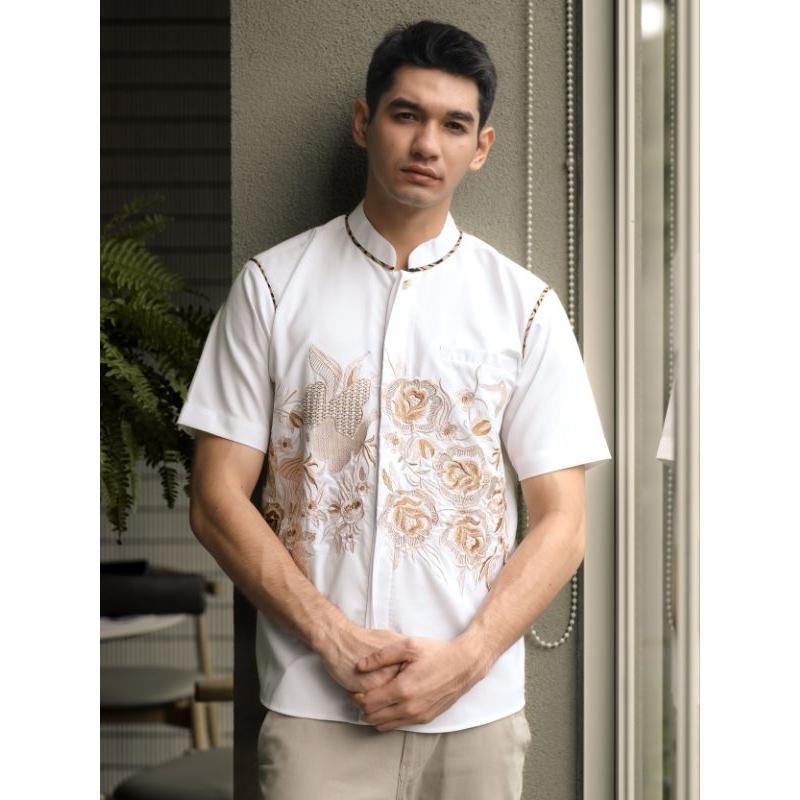 Kemeja Bordir Pria NUC.ID Pasya 02 (Putih)