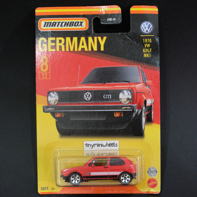Matchbox 1976 VW Golf MK1 Germany 2021