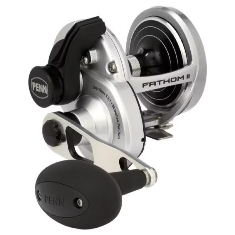 Reel Pancing Penn FATHOM II Lever Drag 2 Speed Conventional Reel / OH Overhead Jigging Reel Handle K