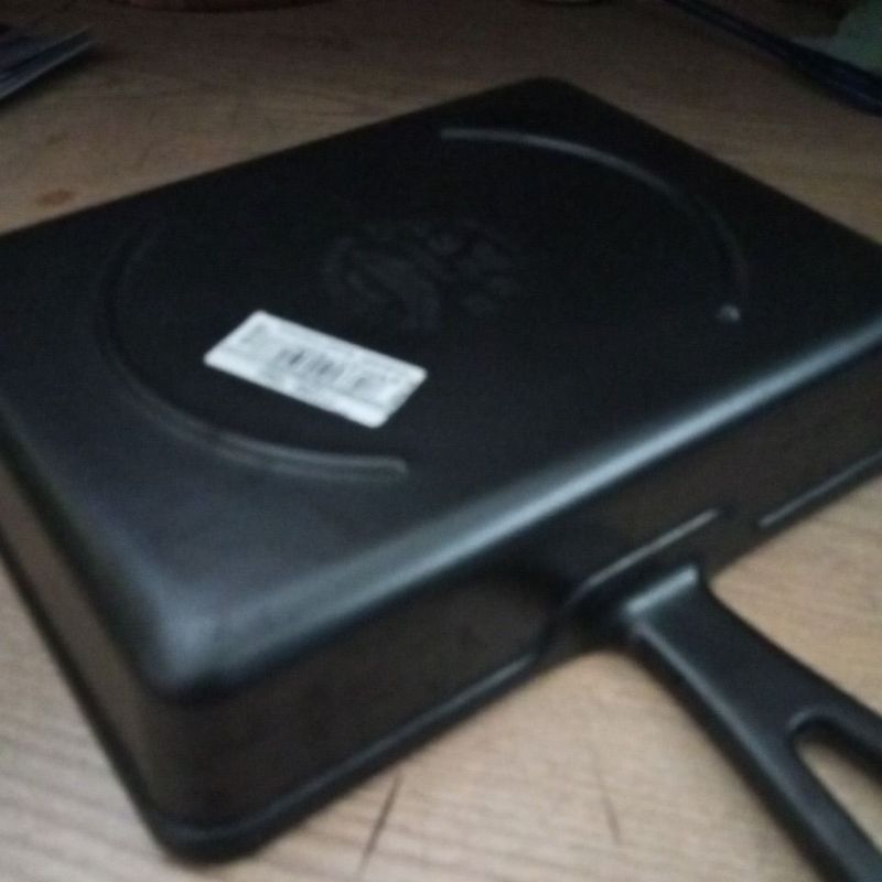 piring kotak melamin warna hitam