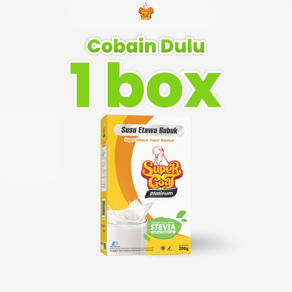 

Supergoat Etawa Bubuk Nutrisi Alami Untuk Kesehatan Guldar 1Box