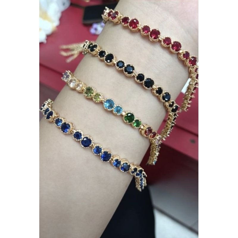 Gelang Permata Warna Warni