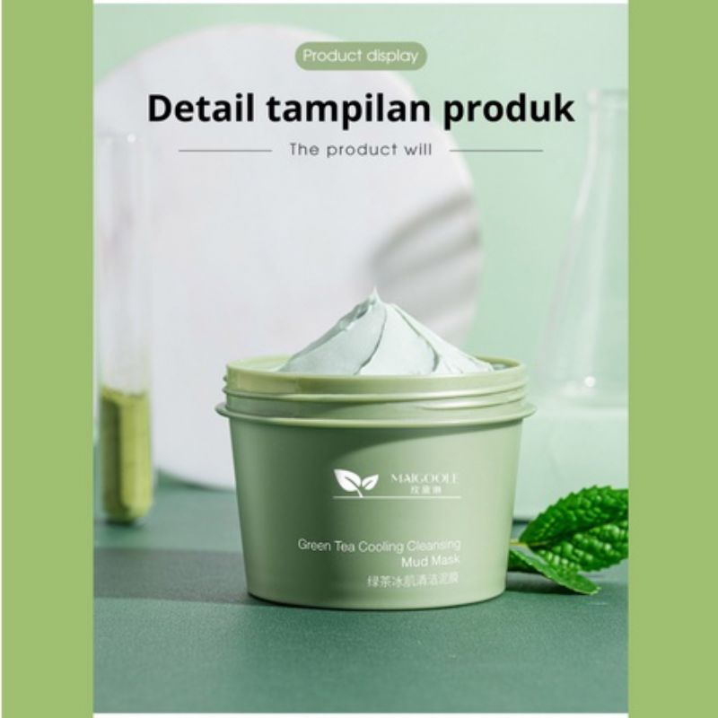 Clay mask green tea murah Twg/Masker wajah komedo