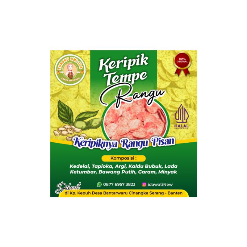 

keripik tempe dan peyek kacang