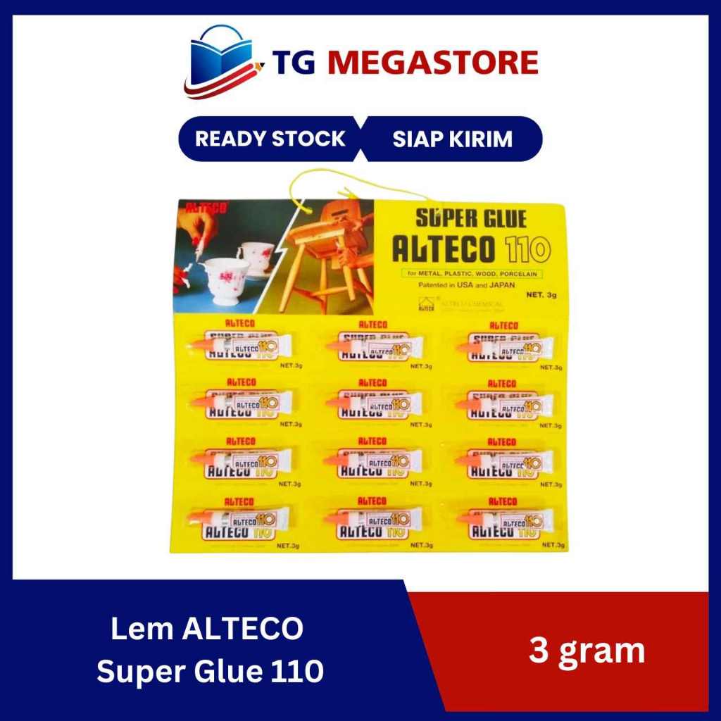 

Lem ALTECO Super Glue 110 ukuran 3gr