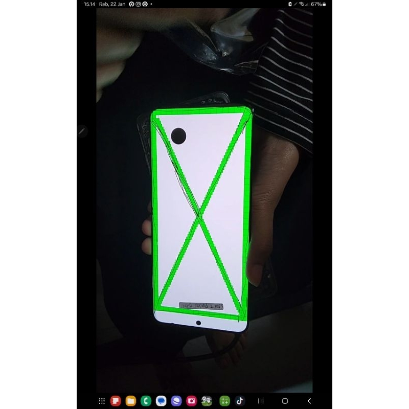 lcd samsung galaxy s20 ultra ori copotan tanpa frame