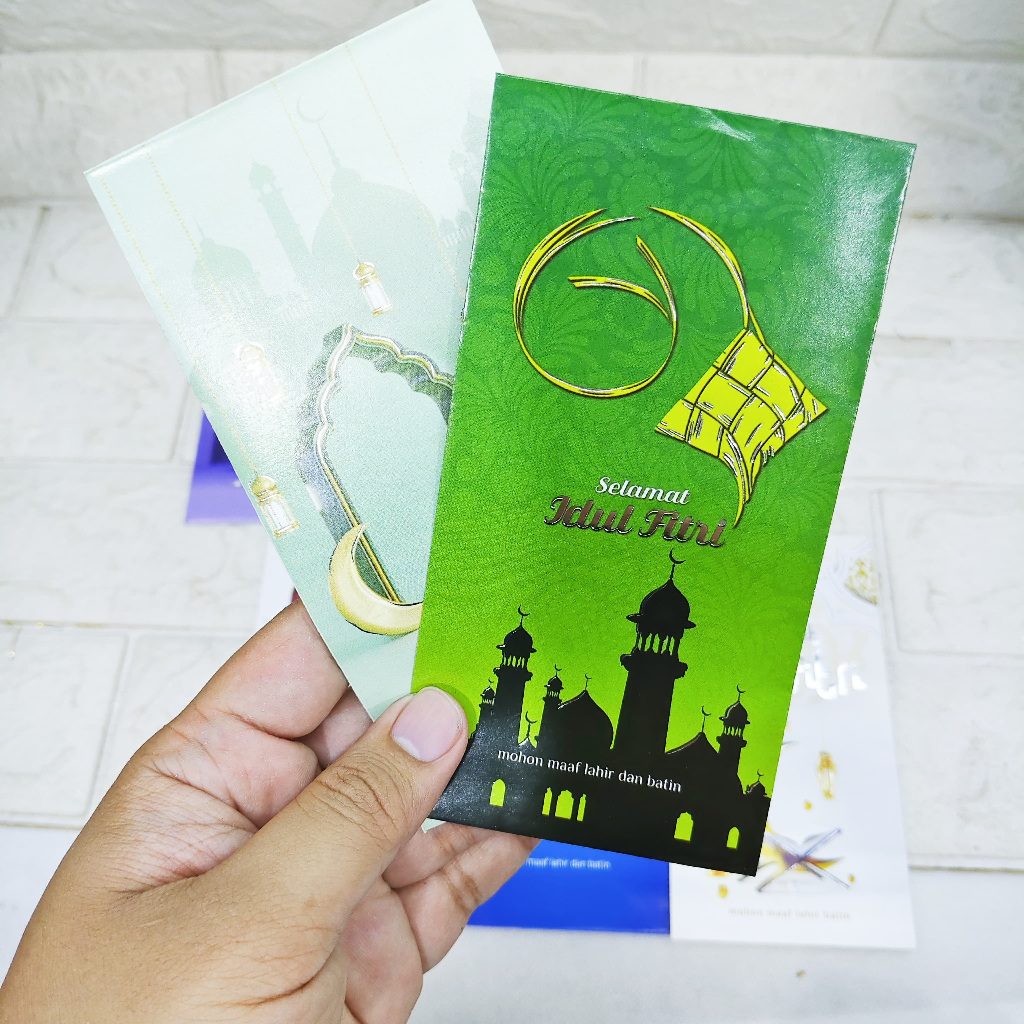 

Angpao Amplop Besar Lebaran Indah Mewah Ukuran 15,5 x 8 cm isi 30 pcs