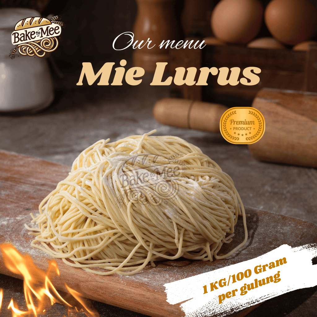 

Mie Mentah Telur ayam ukuran 1.25mm - 12 Gulung (1.2kg)