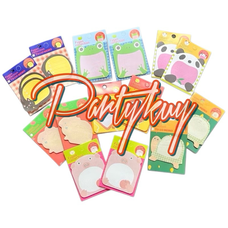 

Sticky Notes Motif karakter lucu Tempelan Kertas Catatan Memo Note Karakter Animal Lucu Unik party kuy