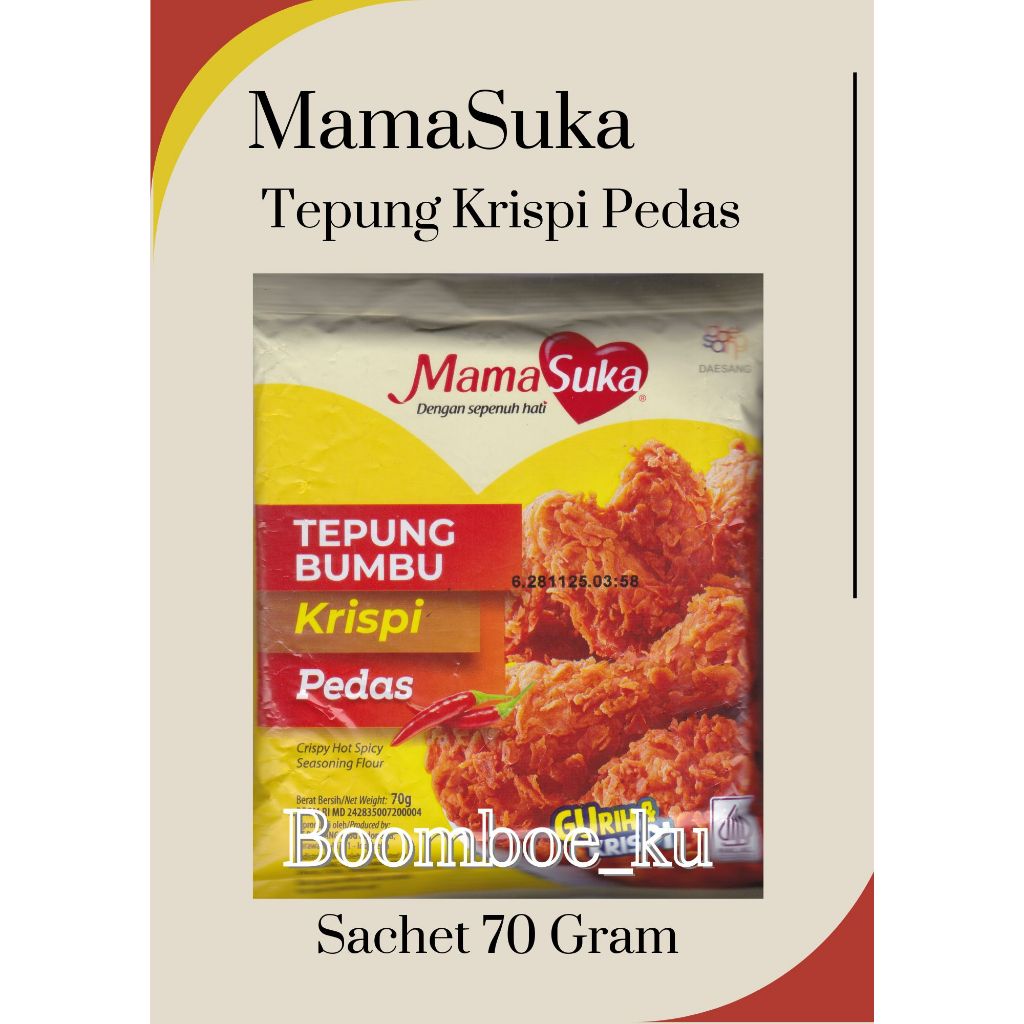 

Mamasuka Tepung Bumbu krispi Pedas 70gr