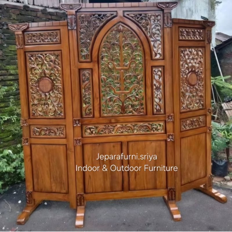 Sketsel ukir jati Jepara I Sketsel Gebyok Jati I Partisi Jati I Penyekat Ruangan jati