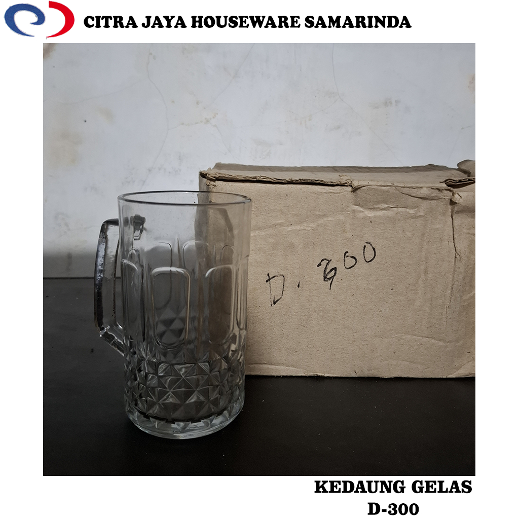 Gelas Kaca Kedaung D-600 Perkotak (6 Pcs)