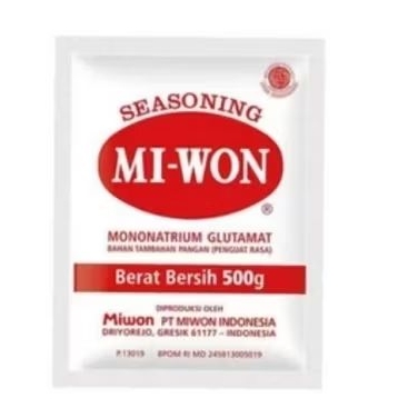 

Micin Miwon / Penyedap Rasa / Vetsin Mi-Won 1/2 Kg / Seasoning Miwon / Mi-Won 500 G