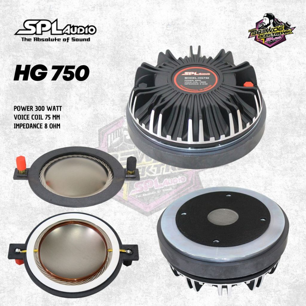 DRIVER TWEETER SPL HG750 ORIGINAL BREWOG SPL AUDIO