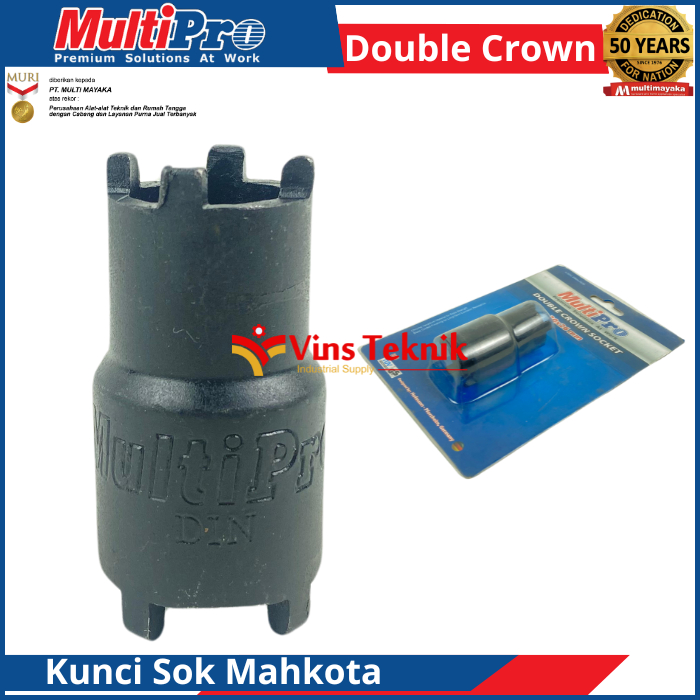 Mata Kunci Sok Mahkota 30 x 26 mm Double Crown Socket MULTIPRO