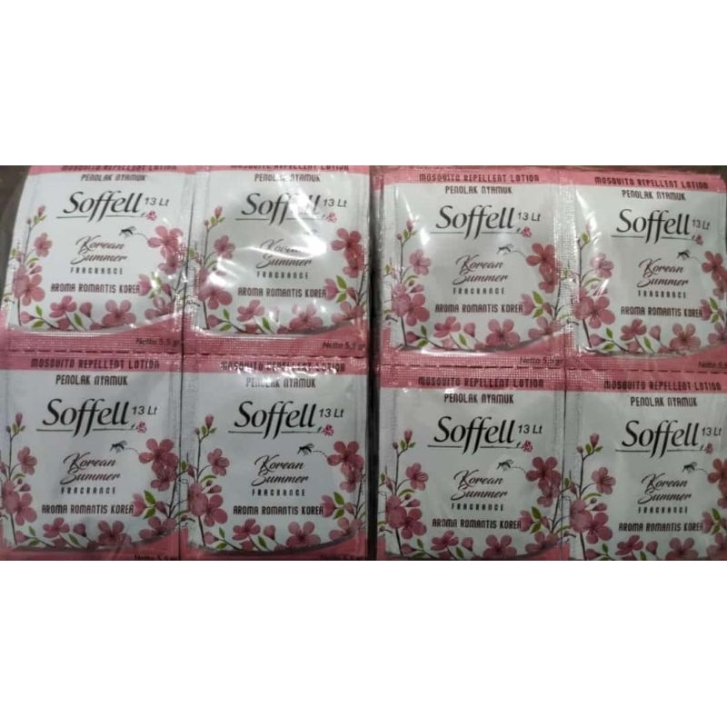 Soffel Korean Summer Fragrance kemasan sachet 5.5 gr (isi 24 Pcs)|Soffel Sachet|Soffel Renceng|Sofel