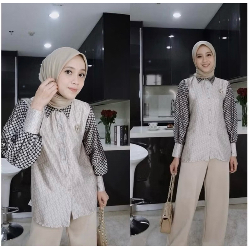 Monogram shirt by Vanilla hijab