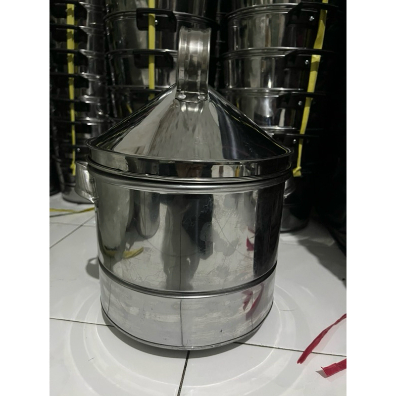 dandang  nasi stainless  2 kg murah dandang nasi tutup kerucut tebal  murah