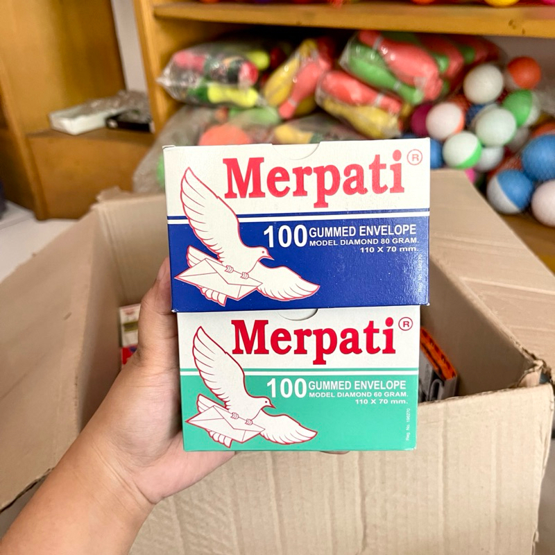 

(PAK) AMPLOP MERPATI 110x70MM TEBAL ISI 100 / AMPLOP VISION / AMPLOP PUTIH