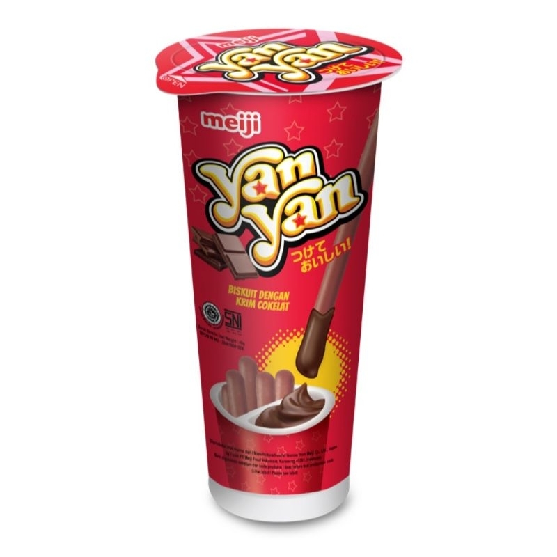 

Meiji Yan Yan Biskuit Strawberry dan chocolate Cup 40 g