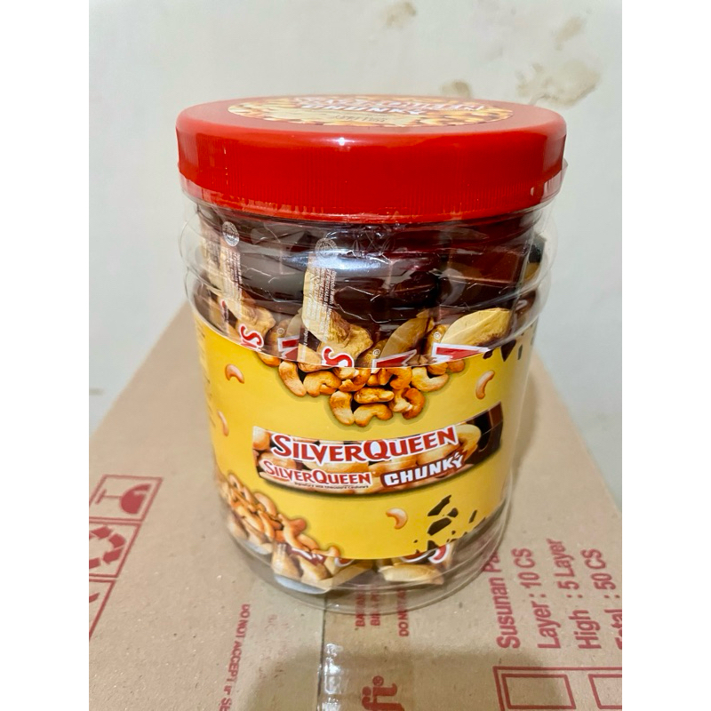 

Silverqueen Chunkybar Toples Jar isi 12pcs x 26gr