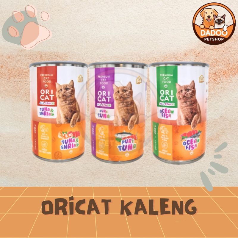 Oricat Wetfood Kaleng 400gr Makanan Kucing Basah Ori Cat Food Baim Wong