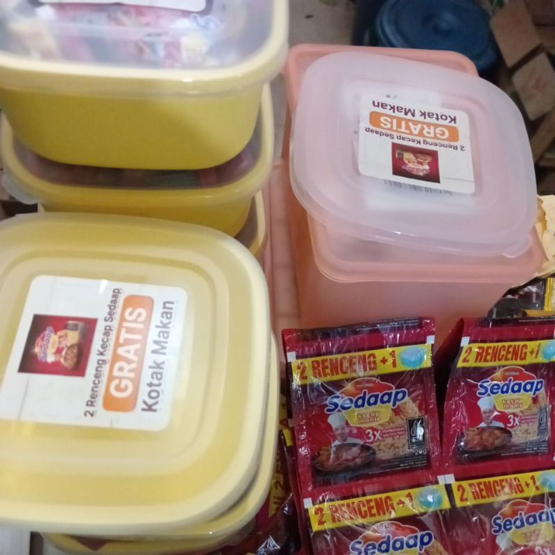 

Kecap Sedaap Manis 20 Gr Isi 24 Sachet gratis kotak makan