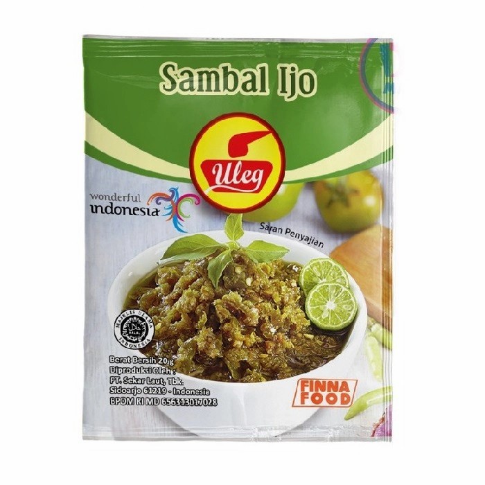 

saus sambel uleg finna ijo sachet 18
