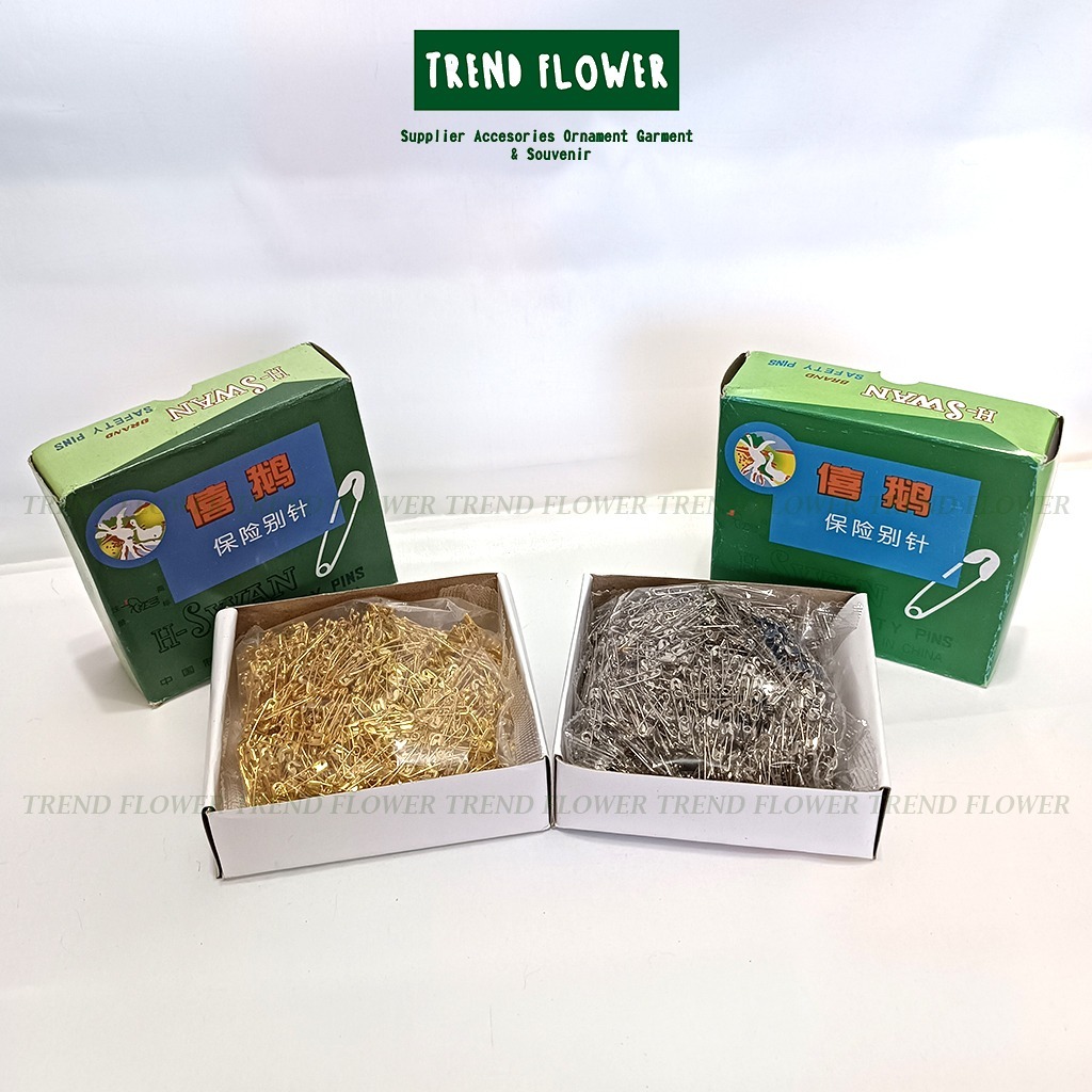 PENITI MINI GOLD SILVER PER BOX - PENITI HIJAB - PENITI KECIL EMAS SILVER