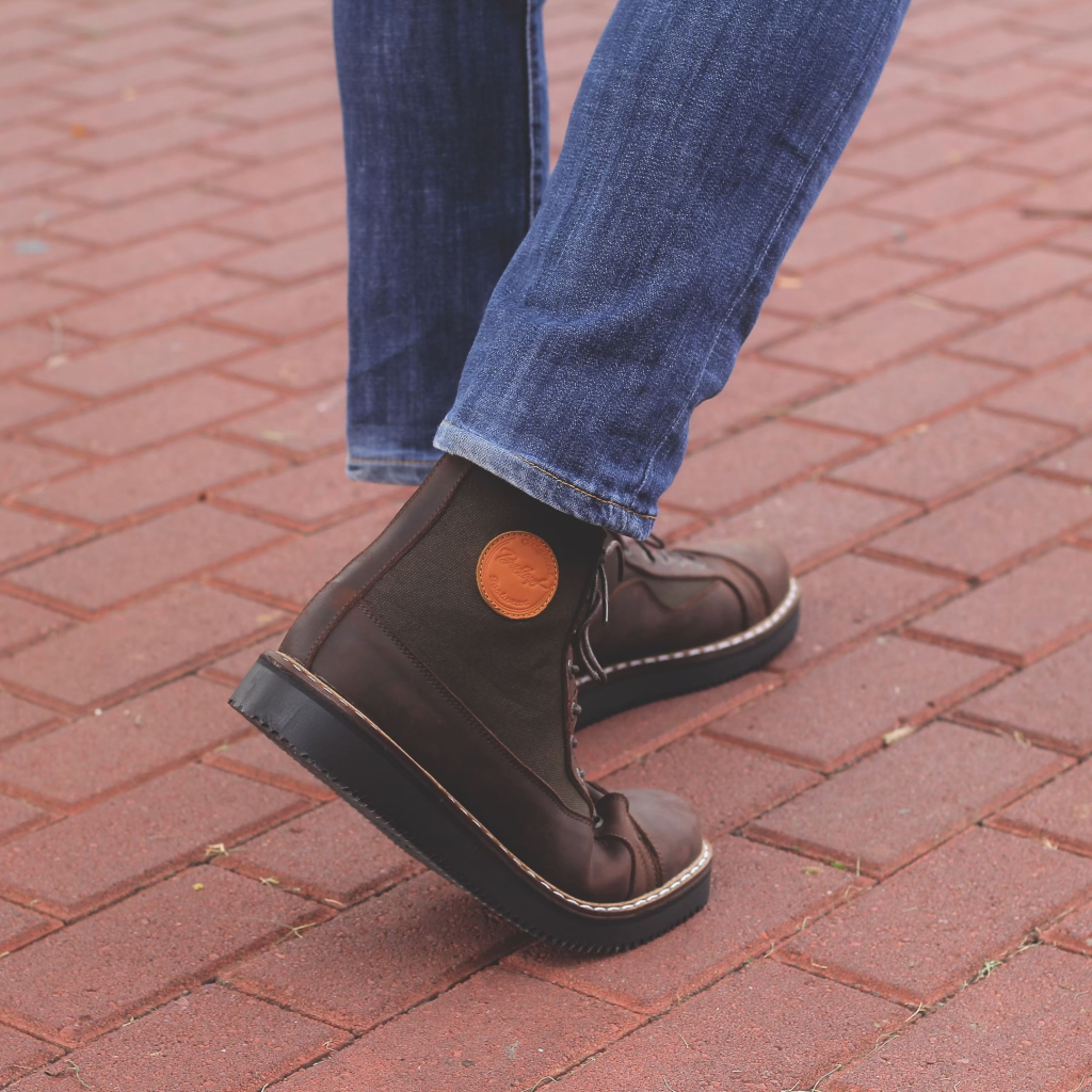 Bradleys Sepatu Kulit Pria Boots Casual Morrison Brown