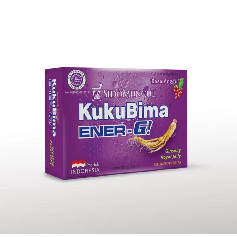 

kuku bima anggur 1 box isi 6 sachet / minuman penambah stamina