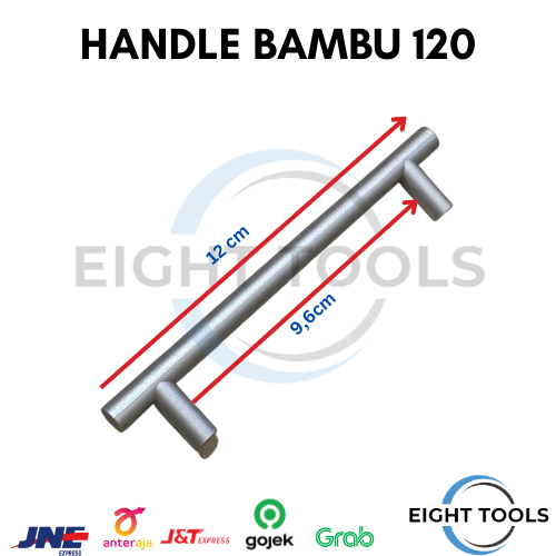 Handle bambu 120 /Tarikan pintu lemari / Tarikan laci / Pegangan pintu / Handle Plastik / Handle Sil